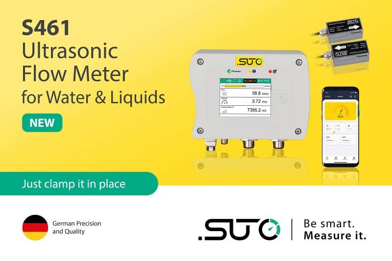 Presentamos el nuevo medidor de flujo ultrasónico S461 para agua y otros líquidos