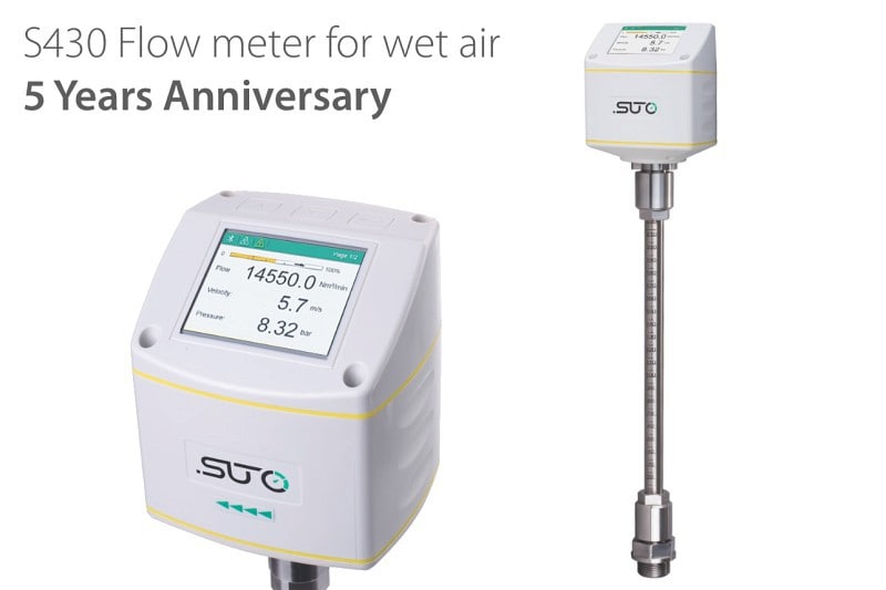 5 años aniversario del medidor de flujo de aire húmedo SUTO S430