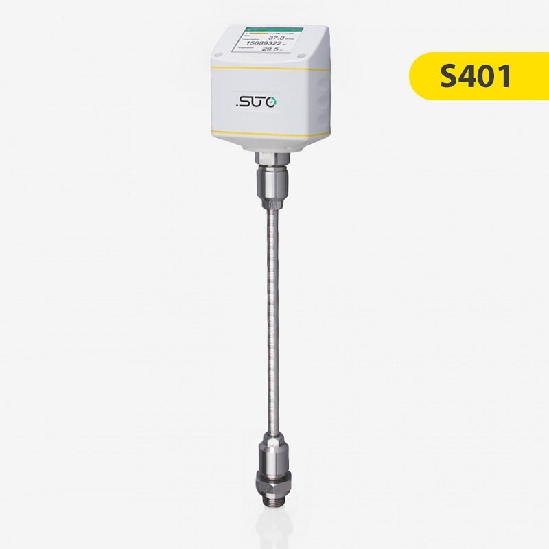 S401 Thermischer Massendurchflussmesser für Druckluft und Gase (Einstech-Sensor)