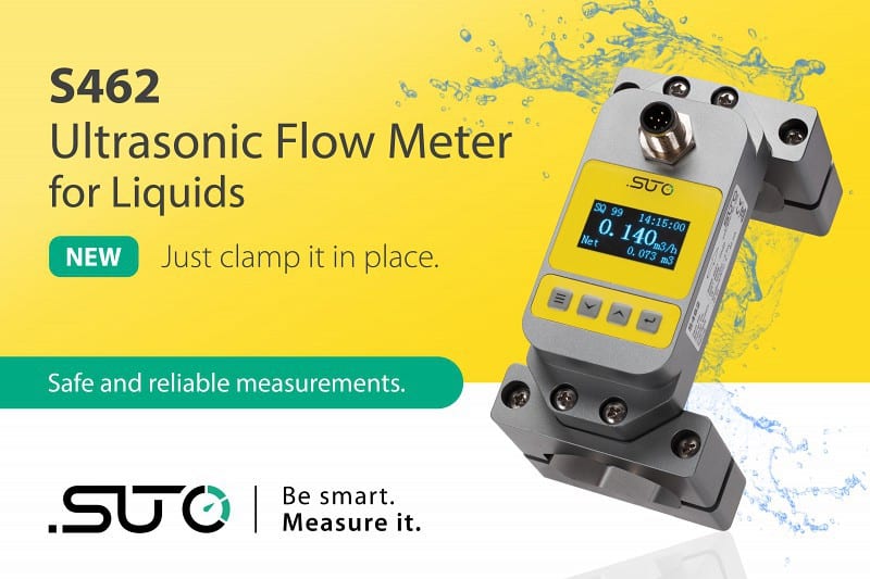 S462 – NEW CLAMP-ON ULTRASONIC FLOW METER FOR WATER AND OTHER LIQUIDS