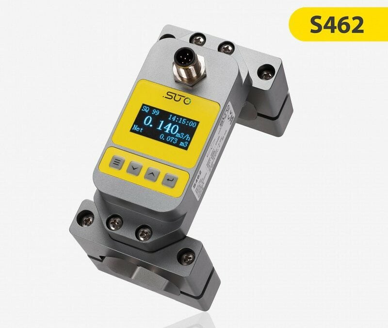 S462 Sensor de caudal ultrasónico compacto para agua y otros líquidos (con pinza)