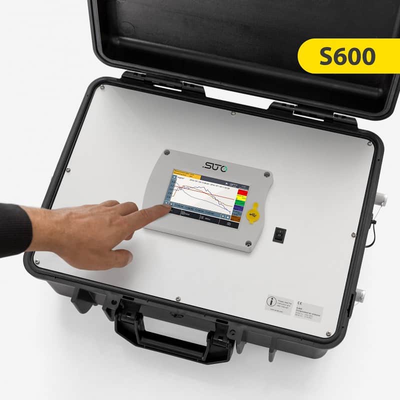 S600 Kalite ve saflık ölçümü için mobil basınçlı hava analizörü
