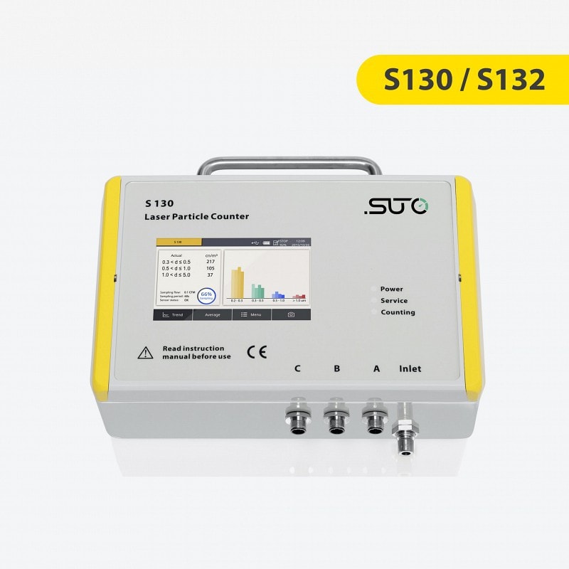 S130 / S132 Contador de partículas a laser para medição da pureza do ar comprimido