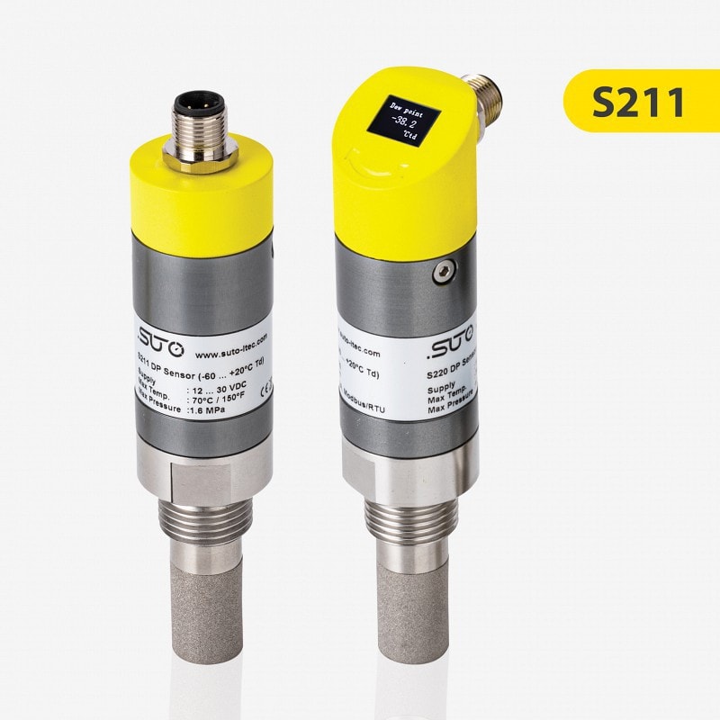 S211 Sensor de punto de rocío para secador de adsorción (-60… +20 °C Td)