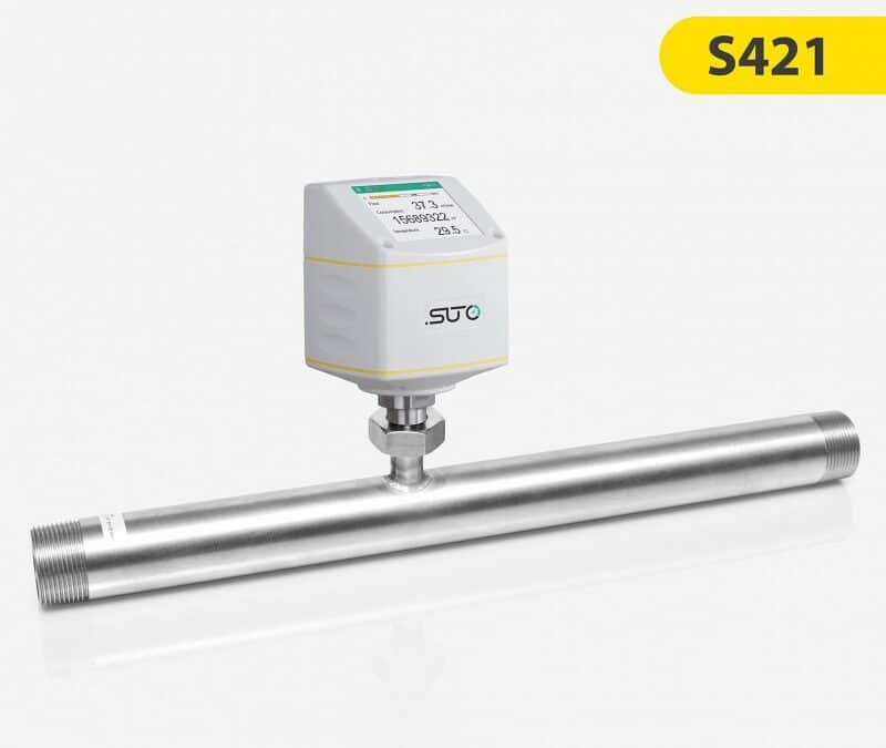 S421 Caudalímetro másico térmico para aire comprimido y gases (con sección de medida)
