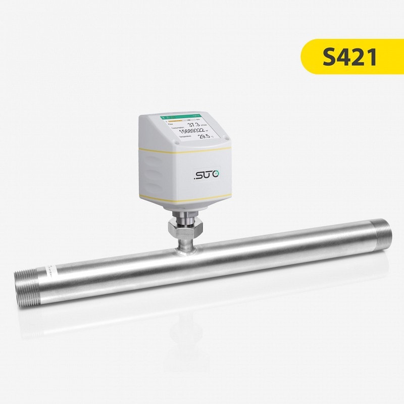 S421 Thermal Mass Flow Sensor for Compressed Air and Gases (Inline-Sensor)