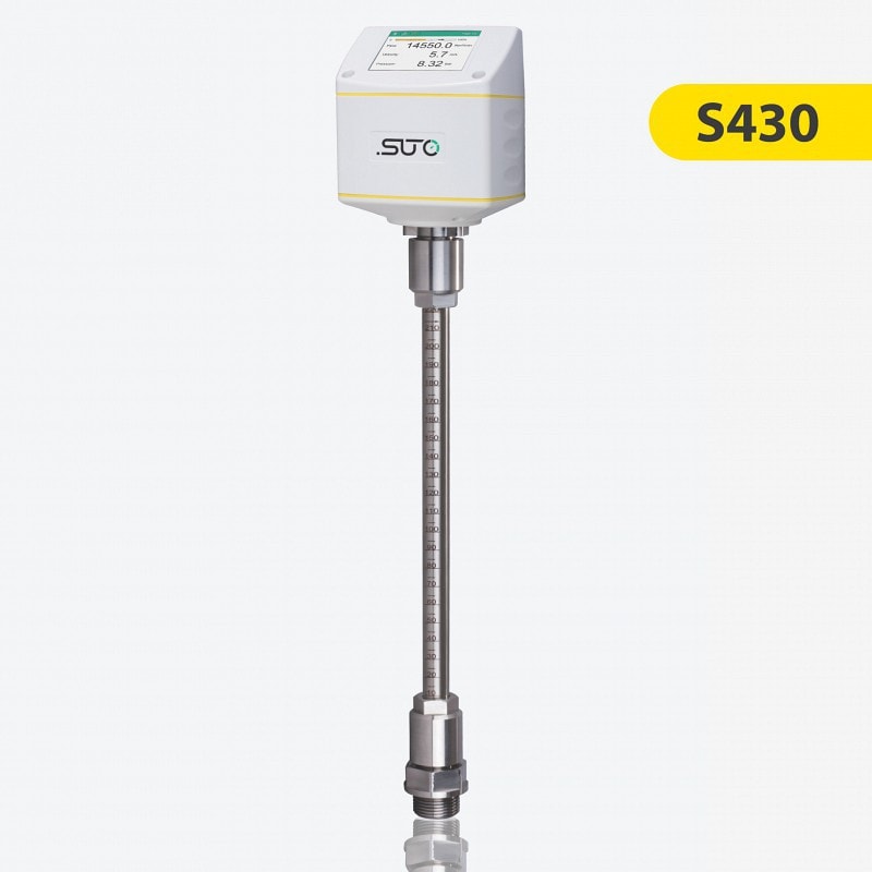 S430 Caudalímetro de tubo de Pitot para aire comprimido húmedo (sensor de inmersión)