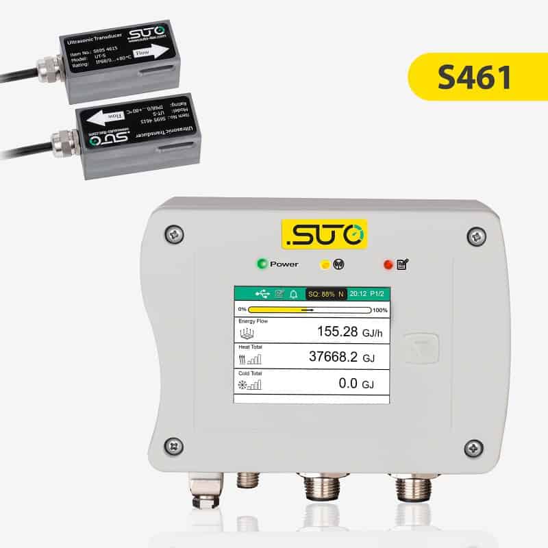 S461 Medidor de caudal ultrassónico inteligente para água e outros líquidos (fixação)