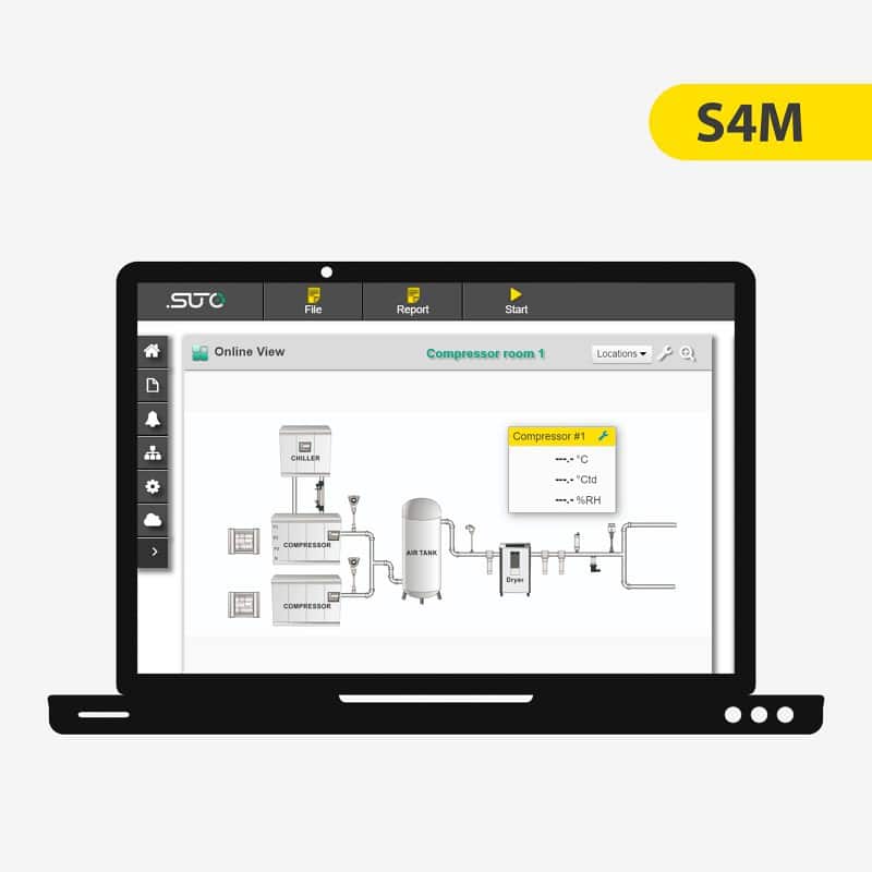 S4M 스마트 압축 공기 시스템 모니터링 소프트웨어