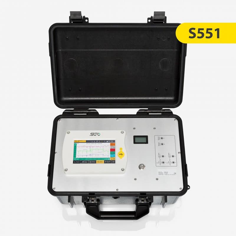 S551 Kompresör verimliliği ve enerji denetimleri için taşınabilir ekran ve veri kaydedici