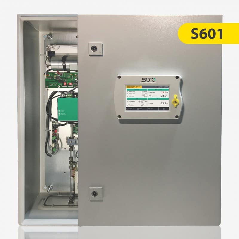 S601 Monitor estacionario de pureza del aire comprimido para un control de calidad permanente