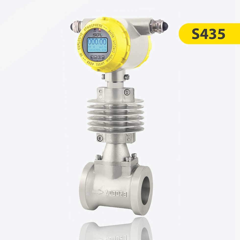 S435 Medidor de caudal de vórtice para medição do consumo de vapor (sensor em linha)