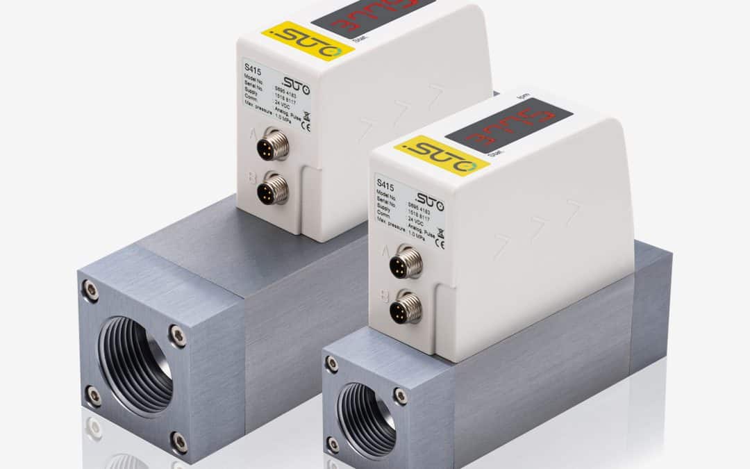 S415 Basınçlı hava ve nitrojen için kompakt akış ölçer (Eco-Inline)