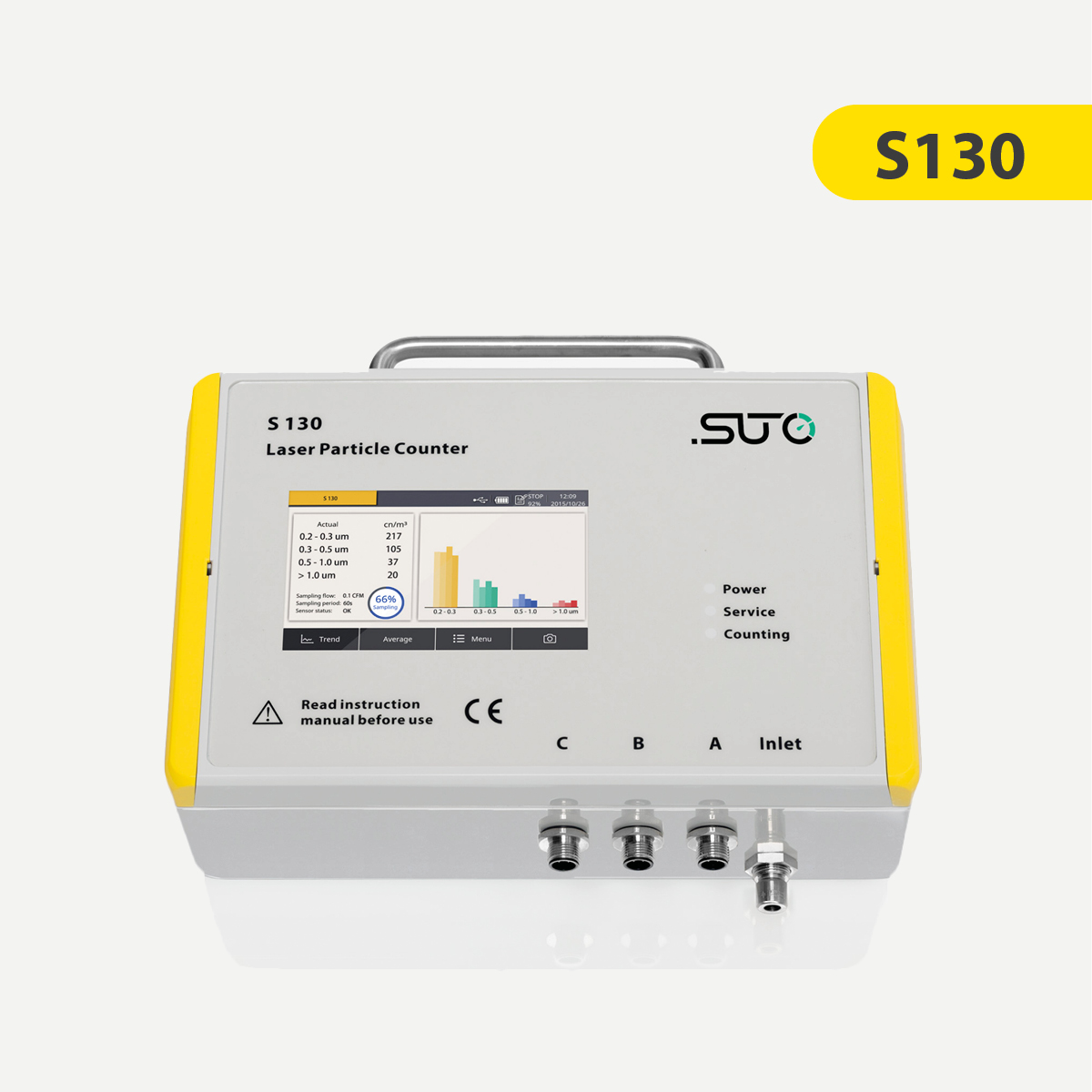 S130 Contador de Partículas a Laser para Medição da Pureza do Ar Comprimido (Versão Eco)